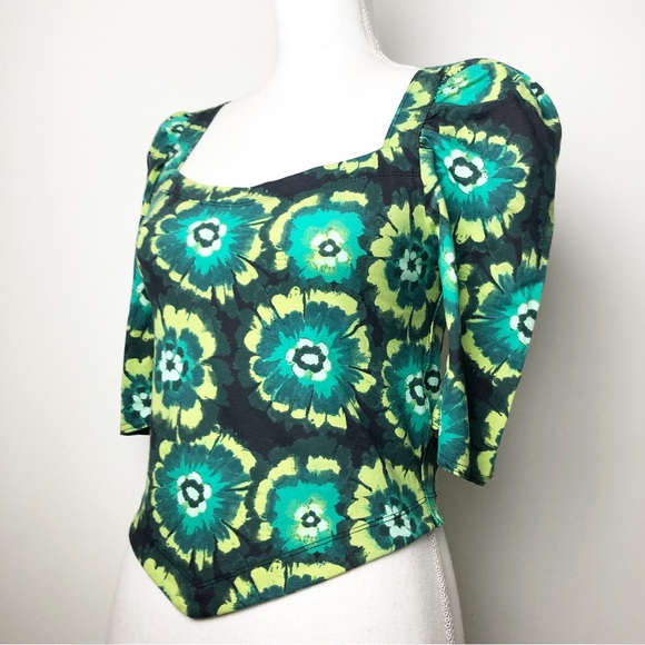 NWT FREE PEOPLE Give Me More Top in Black Combo Size Medium - Picture 4 of 16